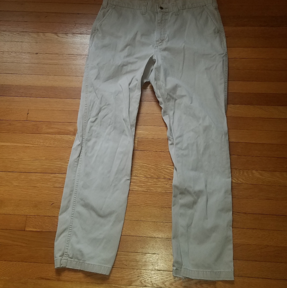Carhartt tan pants.